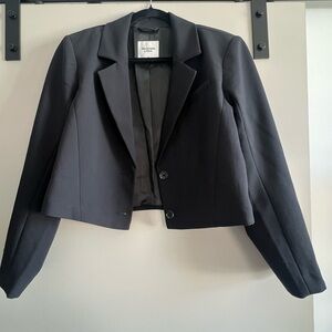 Abercrombie & Fitch Women's Cropped Black Blazer